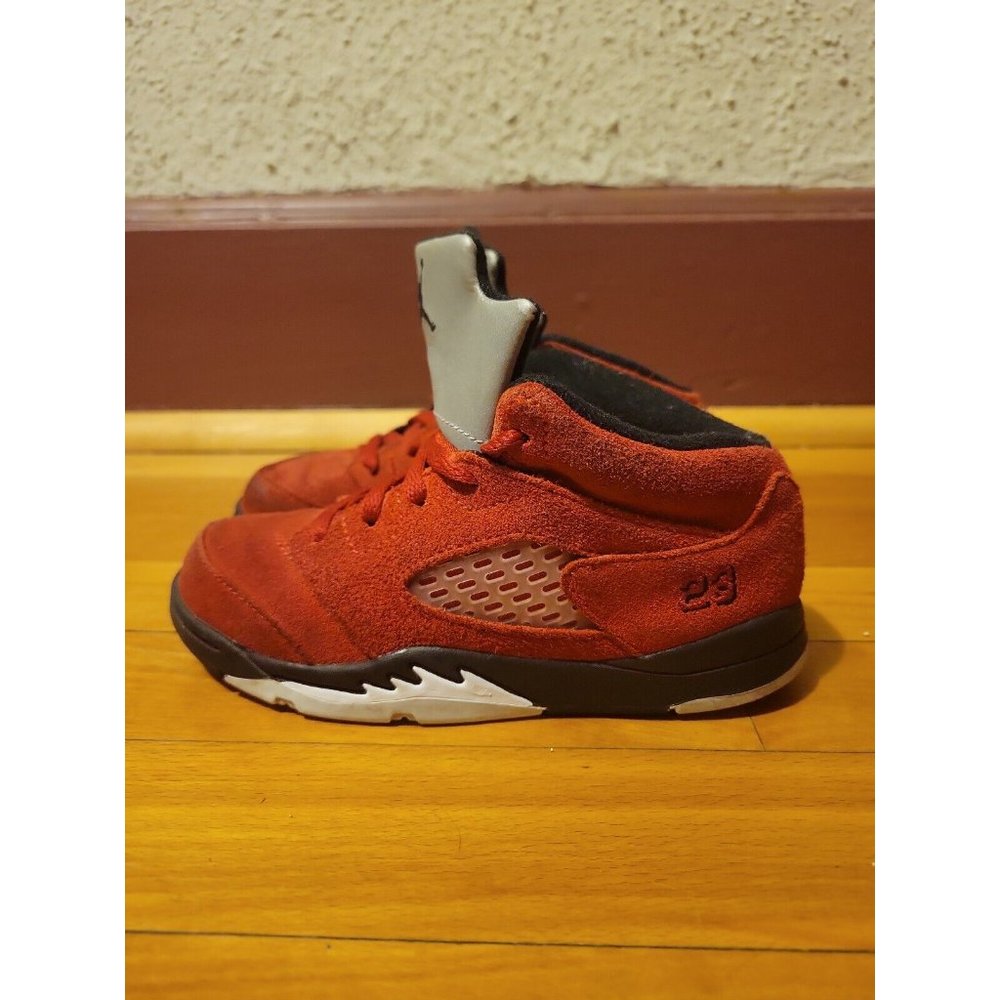 Air Jordan 5 Retro - Raging Bull (Red) Toddler Size 10c